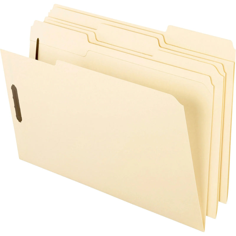 Pendaflex 1/3 Tab Cut Legal Recycled Top File Folder - 8 1/2’’ x 14’’ - 2 Fastener(s) - 2’’ for - Location - Fastener