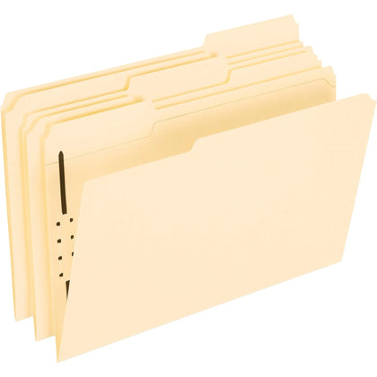 Pendaflex Legal Recycled File Folders - Heavyweight Reinforced Tabs - Fastener