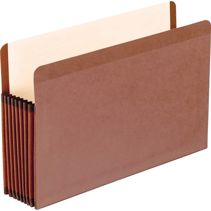 Pendaflex Legal Recycled File Pocket - Red Fiber - 7’’ Expansion - 5/Box - Expanding Files