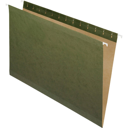 Pendaflex Legal Recycled Hanging Folders: Standard Green Reinforced - 25/Box - Folders & Accessories