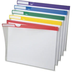 Pendaflex Letter Expanding File - 8 1/2’’ x 11’’ - 1’’ Expansion - Assorted - Reusable Write-on Tab Transparent - 10