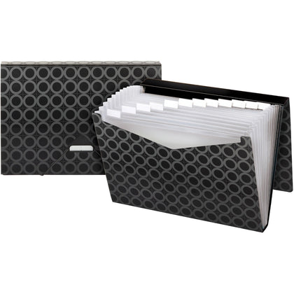 Pendaflex Letter Recycled Expanding File: 13-Pocket Black File Water/Tear Resistant - Files