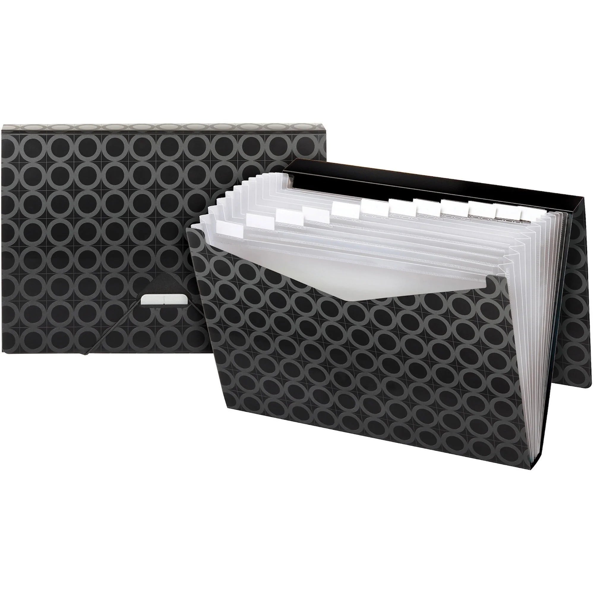 Pendaflex Letter Recycled Expanding File: 13-Pocket Black File Water/Tear Resistant - Files