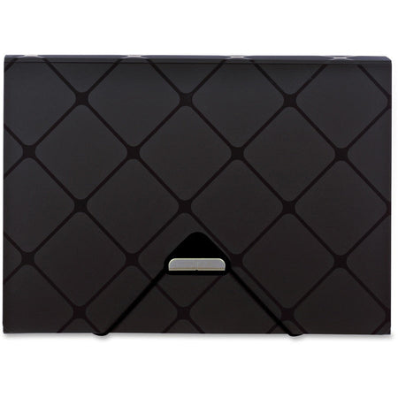 Pendaflex Letter Recycled Expanding File - 8 1/2’’ x 11’’ - 13 Pocket(s) - Black - Water Proof Tear Resistant Flap