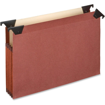 Pendaflex Letter Recycled Expanding File: Red Fiber 3.5’’ Expansion - Hanging Folders & Accessories