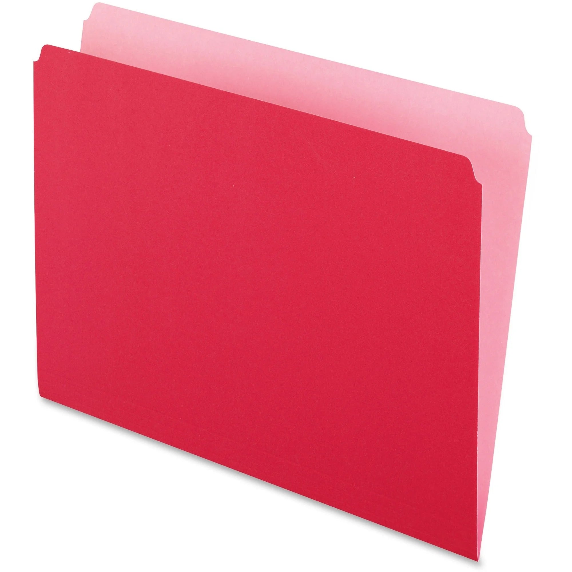 Pendaflex Letter Recycled File Folders - Red Tab 11pt 8.5’’x11’’ - 100/Box - Top