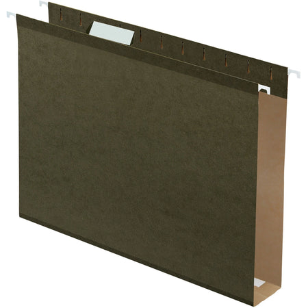 Pendaflex Letter Recycled Hanging Folder - 8 1/2’’ x 11’’ - 400 Sheets Capacity - Standard Green - 1% - 25 / Box