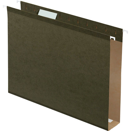 Pendaflex Letter Recycled Hanging Folders: Standard Green Reinforced - 25/Box - Folders & Accessories