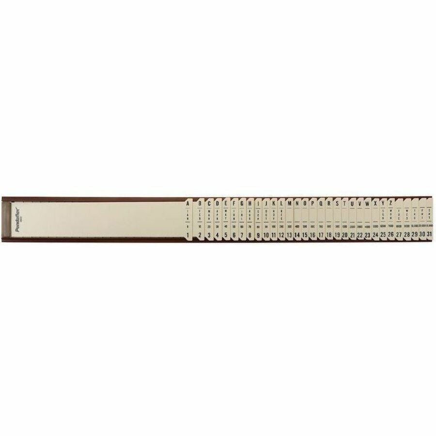 Pendaflex Plastic Sort-All Sorter - 2.50’’ Width x 23.25’’ Length - Non-skid Base - Gray - 1 Each - Filing Accessories