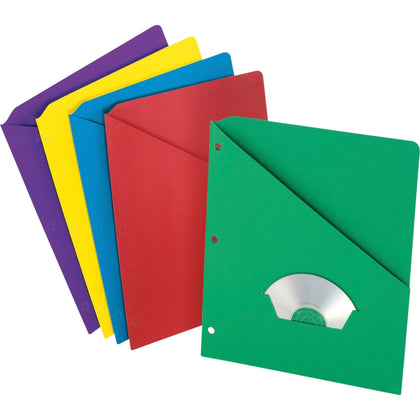 Pendaflex Project Folders: 3-hole Letter Size Multi-color - 25/Pack - Binder Pockets