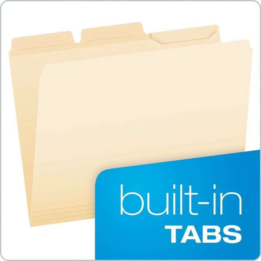 Pendaflex Ready-Tab File Folders - Letter Size Assorted Tab Position - Top