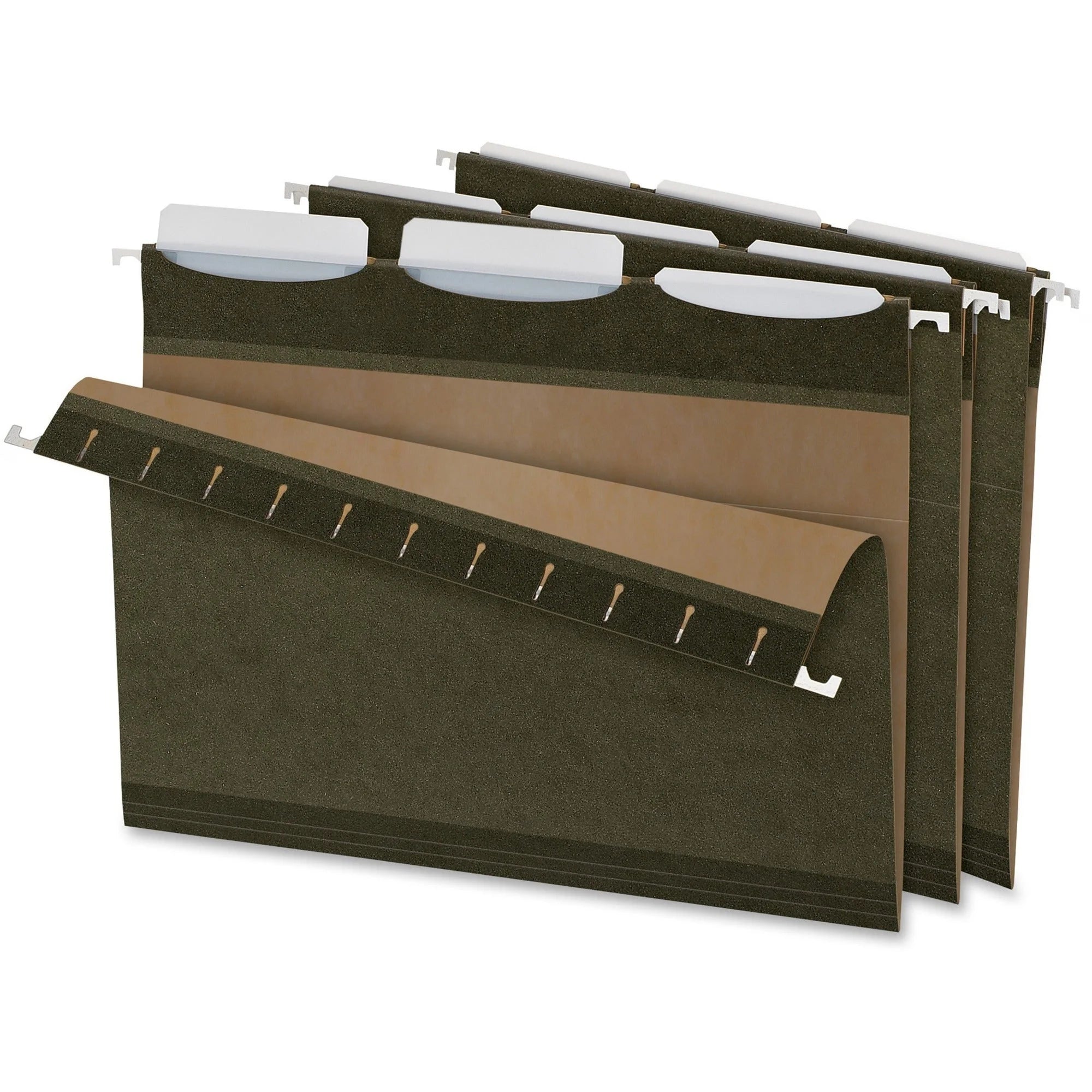 Pendaflex Ready-Tab Hanging Folders - Green 1/3 Tab Cut - 25/Box - & Accessories