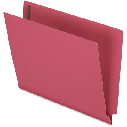 Pendaflex Recycled End Tab File Folders - Red Heavyweight Cover - 50/Box - Fastener