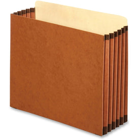Pendaflex Straight Tab Cut Letter Recycled File Pocket - 8 1/2’’ x 11’’ - 5 1/4’’ Expansion - Top Location - 22 pt.