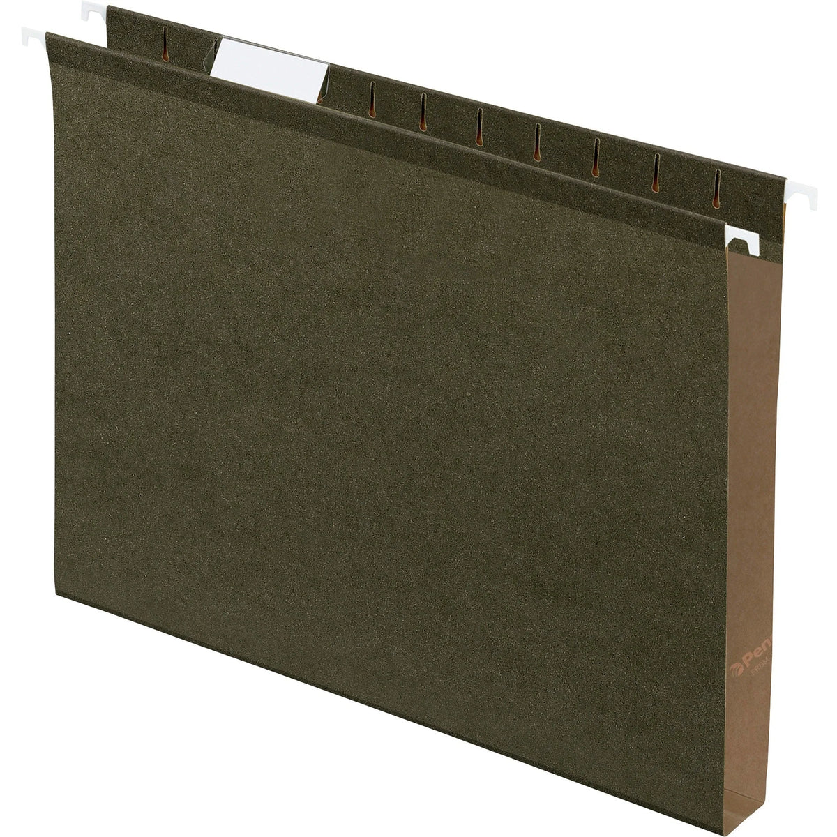 Pendaflex Letter Recycled Hanging Folder - 1’’ Capacity - 8 1/2’’ x 11’’ - Standard Green - Folders & Accessories