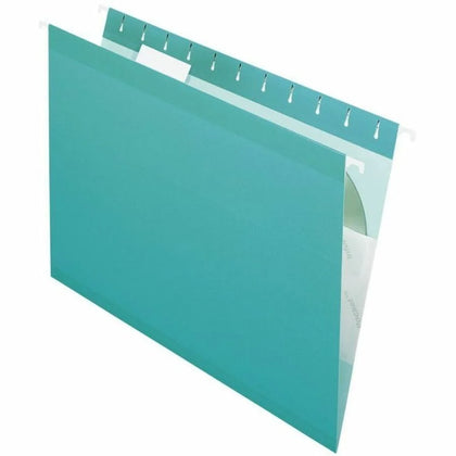 Pendaflex Recycled Hanging Folders - Aqua - 25/Box - & Accessories