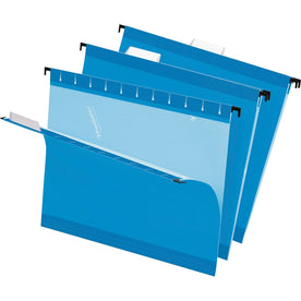 Pendaflex Recycled Hanging Folders - Blue 1/5 Tab Cut - 25/Box - & Accessories