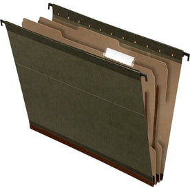 Pendaflex Recycled Hanging Folders: Green 2’’ Expansion 10% - 10/Box - Folders & Accessories