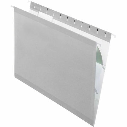 Pendaflex Recycled Hanging Folders - Letter Size - Gray - 25/Box - & Accessories