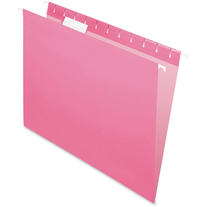 Pendaflex Recycled Hanging Folders - Pink 1/5 Tab Cut - 25/Box - & Accessories