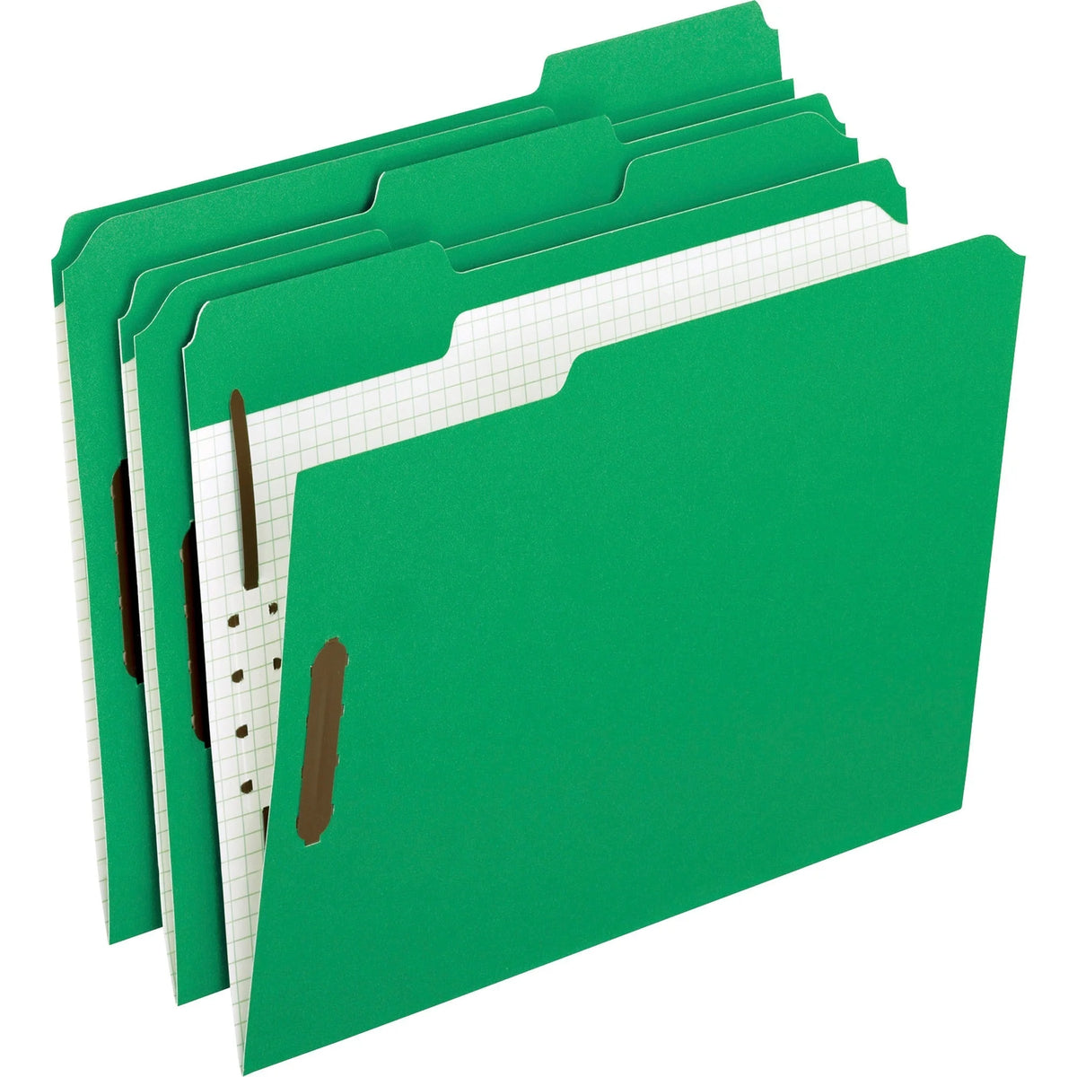 Pendaflex 1/3 Tab Cut Letter Recycled Top File Folder - 8 1/2’’ x 11’’ - 2’’ Expansion - 2 Fastener(s) - 1’’