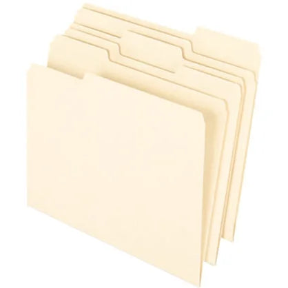 Pendaflex Recycled Top Tab File Folders - Eco-Friendly Manila - 100/Box - Specialty Envelopes
