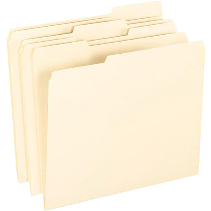 Pendaflex Recycled Top Tab File Folders - Letter Size - Assorted Position - 100/Box