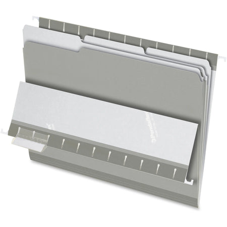 Pendaflex Recycled Top Tab File Folders - Letter Size - Gray - 100/Box