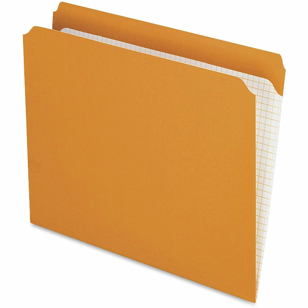 Pendaflex Recycled Top Tab File Folders - Orange - 100/Box