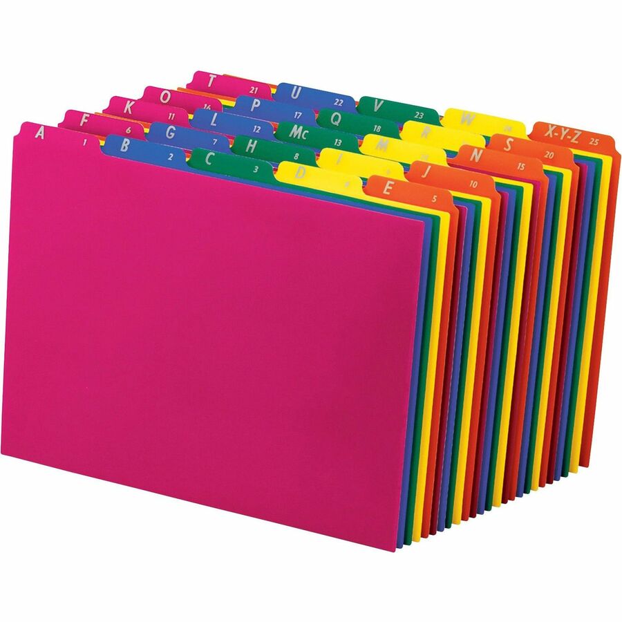 Pendaflex Top Tab Assorted A-Z File Guides - Left