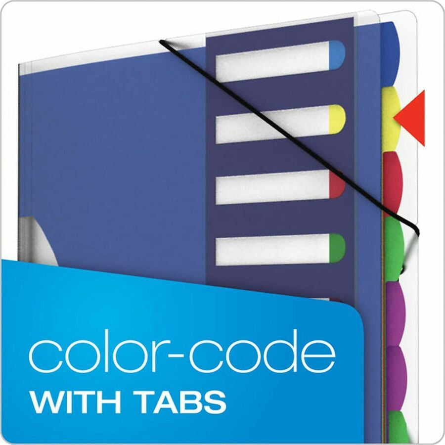 Pendaflex Translucent Poly Project Sorter - 10 x Divider(s) - Tab(s) - 8.5’’ Divider Width 11’’ Length - Letter