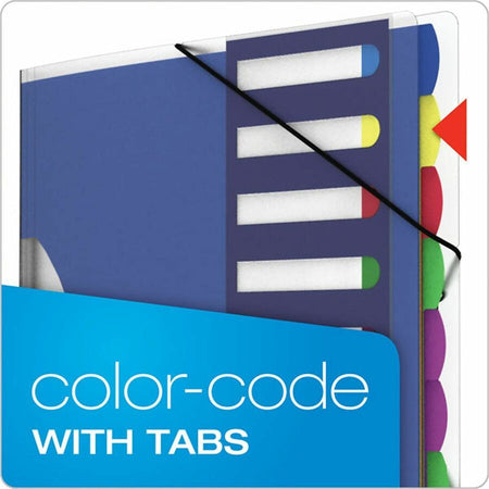 Pendaflex Translucent Poly Project Sorter - 10 x Divider(s) - Tab(s) - 8.5’’ Divider Width 11’’ Length - Letter