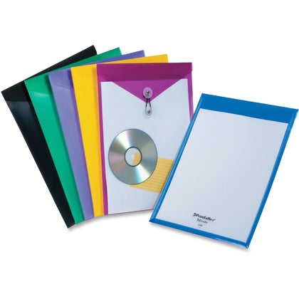 Pendaflex ViewFront File Pocket: Poly 8 1/2’’ x 11’’ Assorted Colors - Water Resistant - 1 Each - Envelopes