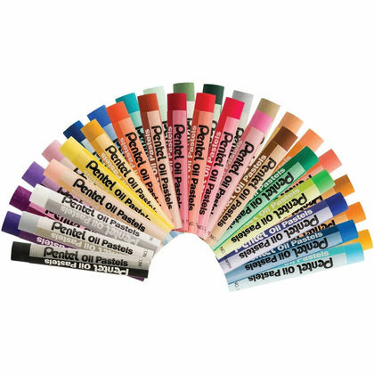 Pentel Arts Oil Pastels - 36 Vibrant Colors - Pastel Sticks