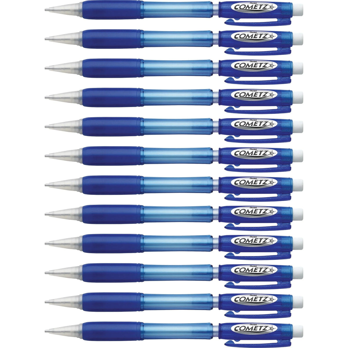 Pentel Cometz 0.9mm Automatic Pencils - Blue Barrel - Pack of 12