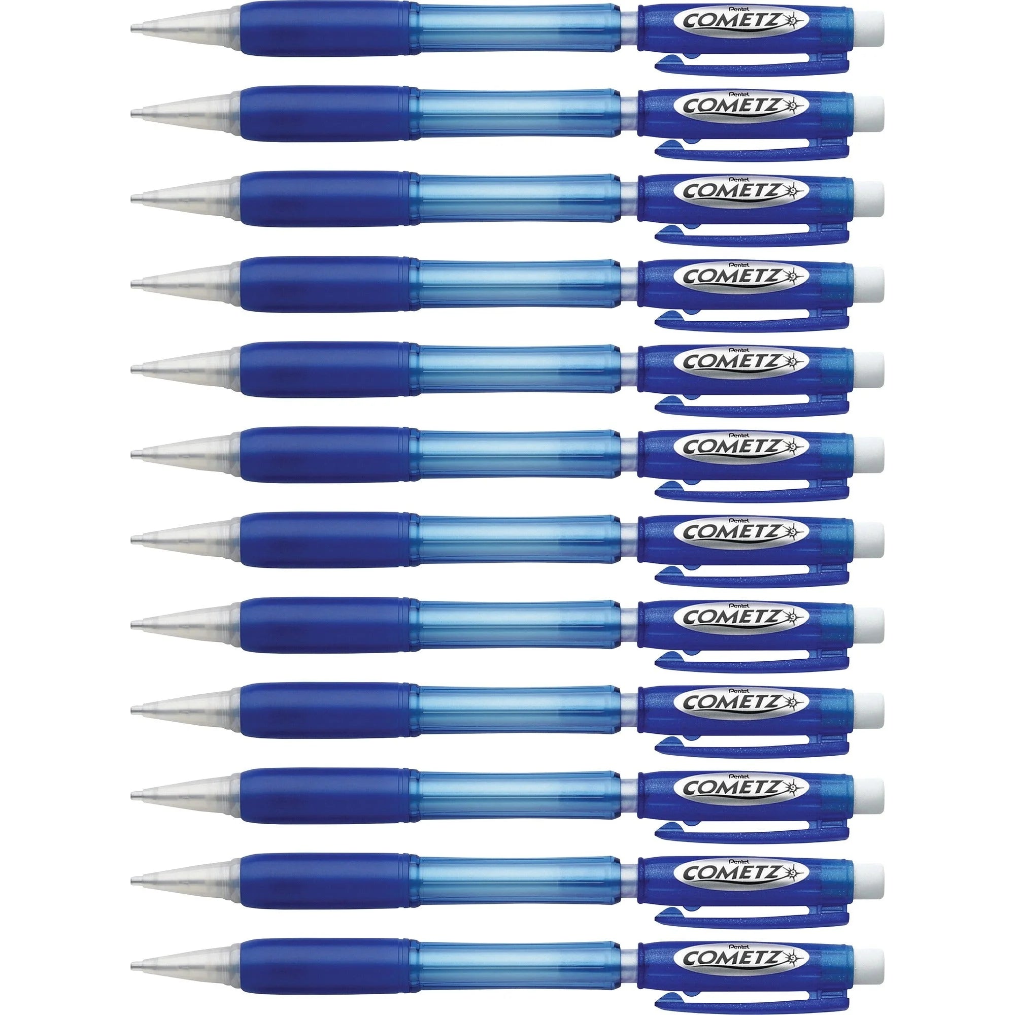 Pentel Cometz 0.9mm Automatic Pencils - Blue Barrel - Pack of 12