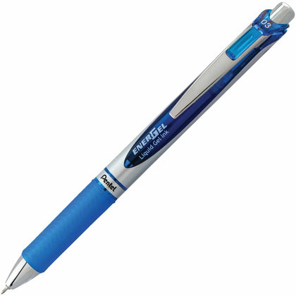 Pentel Deluxe RTX Gel Pen - 0.3mm Blue Ink - Refillable & Retractable - Pens