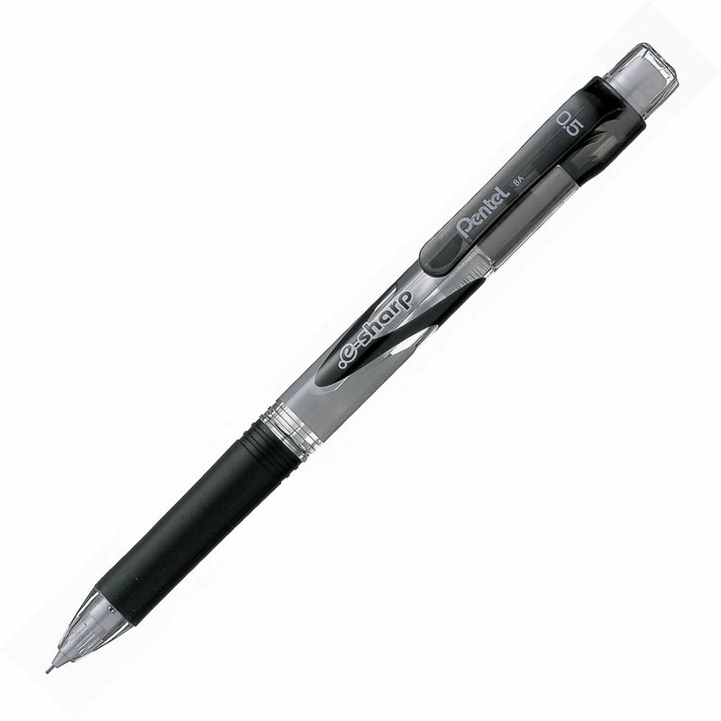 Pentel E-Sharp Mechanical Pencils - 0.5mm Lead - Refillable - Black Barrel