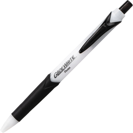 Pentel GlideWrite Ballpoint Pen - 1.0mm Black Gel Ink - 24 Pack - Pens