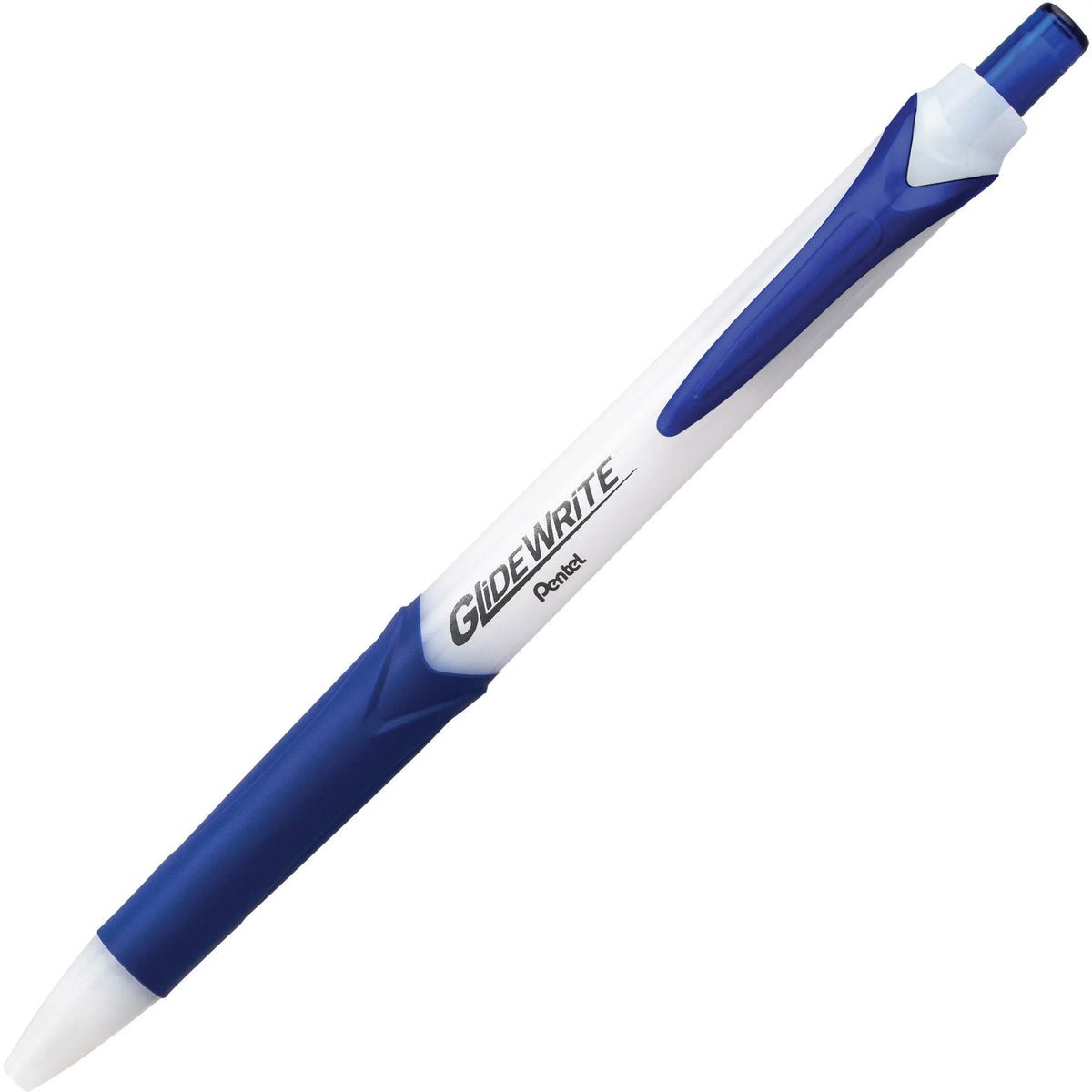 Pentel GlideWrite Ballpoint Pen - Blue Ink 1.0mm - Gel-Based - 12 Pack - Pens