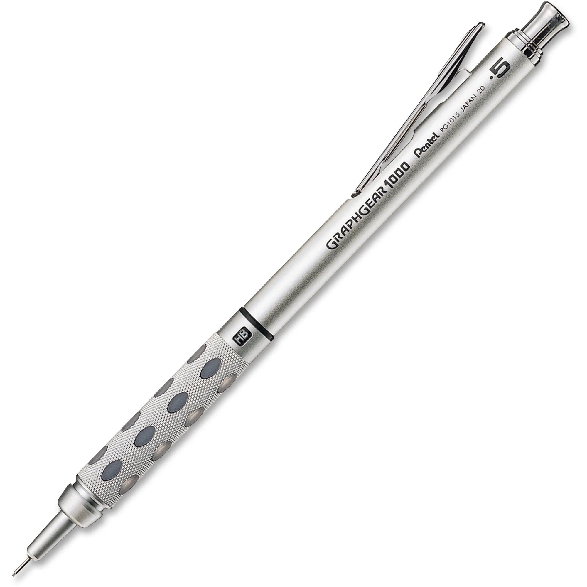 Pentel GraphGear 1000 Drafting Pencil - 0.5mm Lead - Refillable - Gray Barrel - Pencils