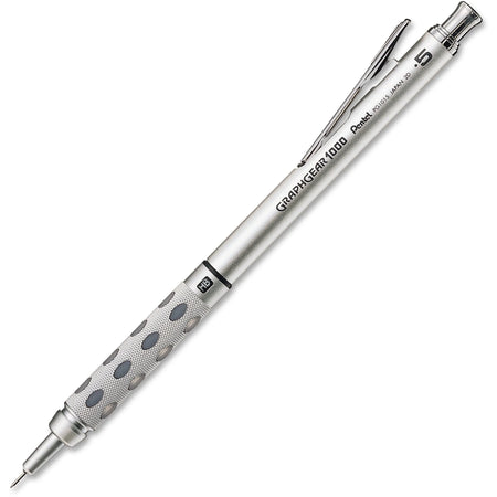 Pentel GraphGear 1000 Drafting Pencil - 0.5mm Lead - Refillable - Gray Barrel - Pencils