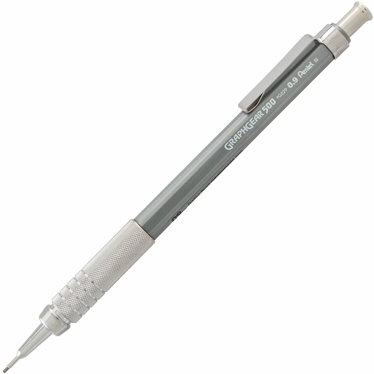 Pentel GraphGear 500 Drafting Pencil - 0.9mm HB Lead - Gray Barrel - Pencils