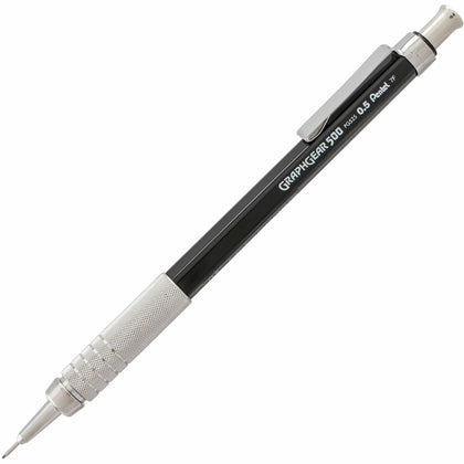 Pentel GraphGear 500 Mechanical Pencil - 0.5mm HB Lead - Refillable - Black Barrel - Pencils