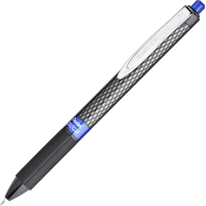 Pentel OH! Gel Pens - 0.7mm Medium Point Blue Ink - Carbon Fiber Barrel