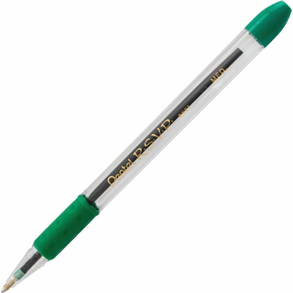 Pentel R.S.V.P. Ballpoint Stick Pen: 1mm Medium Point Refillable Green Ink - Pens