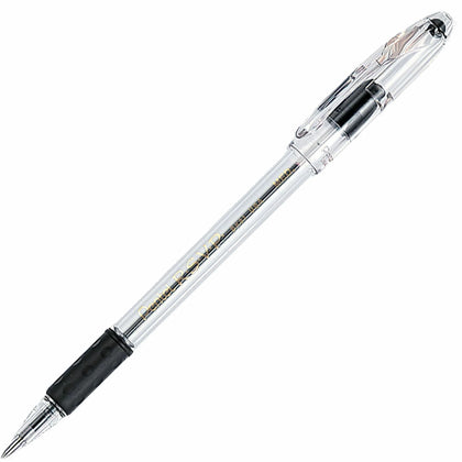 Pentel R.S.V.P. Ballpoint Stick Pens - 1mm Medium Point - Black Ink - Refillable