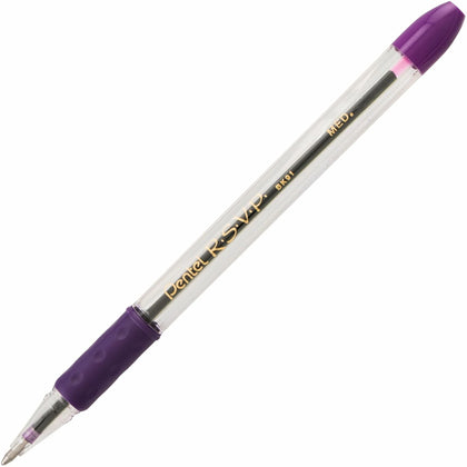 Pentel R.S.V.P. Violet Ballpoint Pen - Refillable 1mm Medium Point - Pens