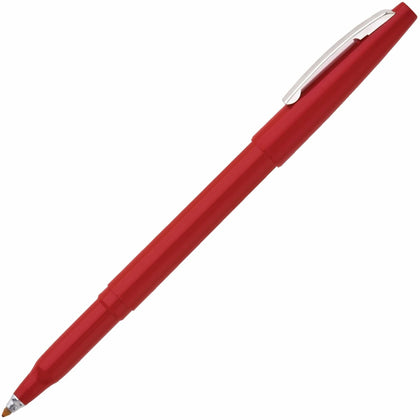 Pentel Rolling Writer Pens: 0.8mm Medium Point Red Ink - 1 Dozen - Pens