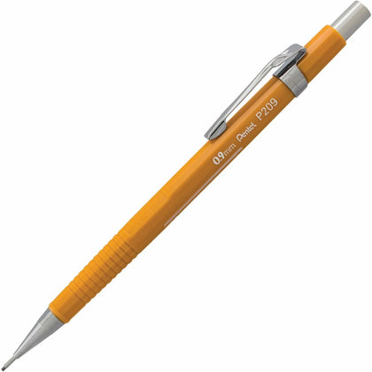 Pentel Sharp Automatic Pencil 0.9mm Black Lead Refillable Yellow Barrel - Pencils